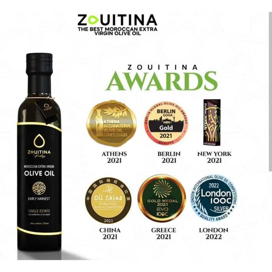 ZOUITINA Prestige – Award-Winning Moroccan Extra Virgin Olive Oil (EVOO) - Image 4
